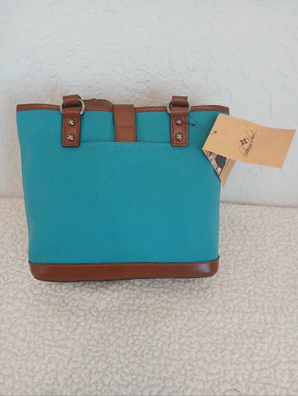 Patricia Nash Bejeweled Butterfly Teal Brittany Tote NWT - Picture 2 of 6